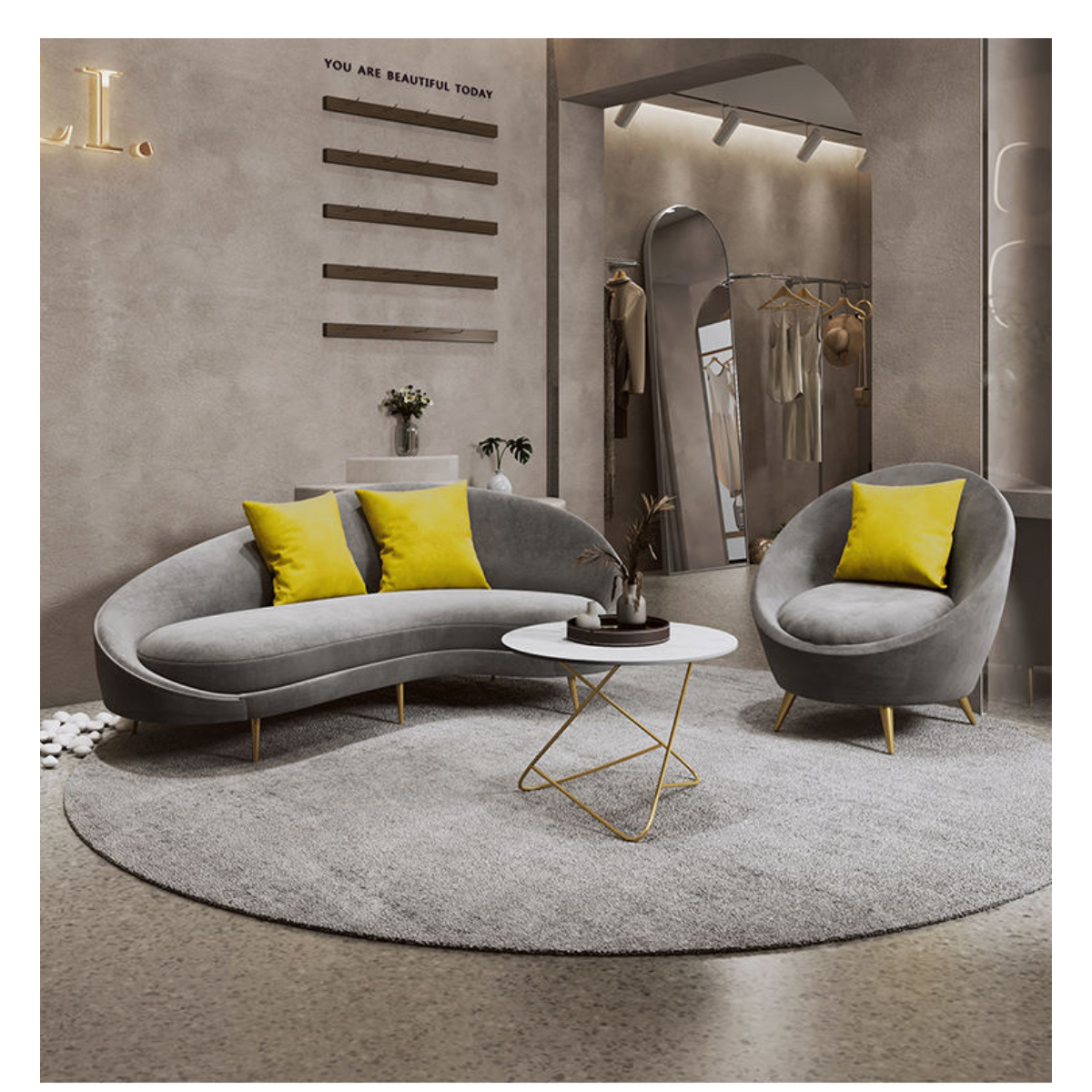 Sickle & Nest Sofa Set